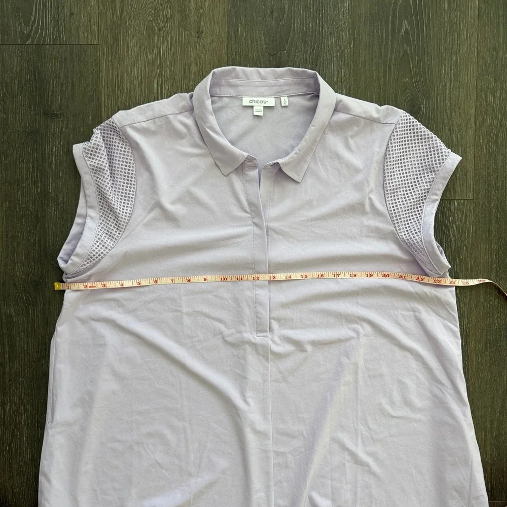 Chicos Womens UPF Protection Bungee Dress Lavender Sz 3 US XL Vacation Travel - Picture 4 of 7